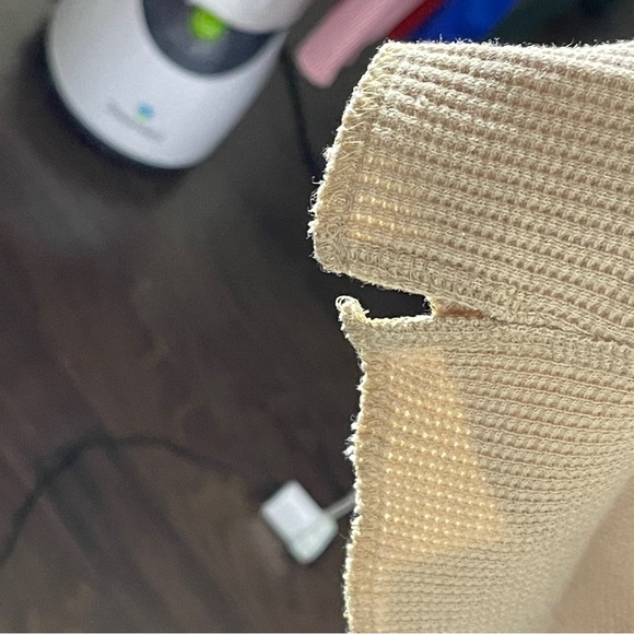 Banana Republic Waffle Henley Size XL Camel 2 Button Textured Limited Summer Men - Picture 3 of 6